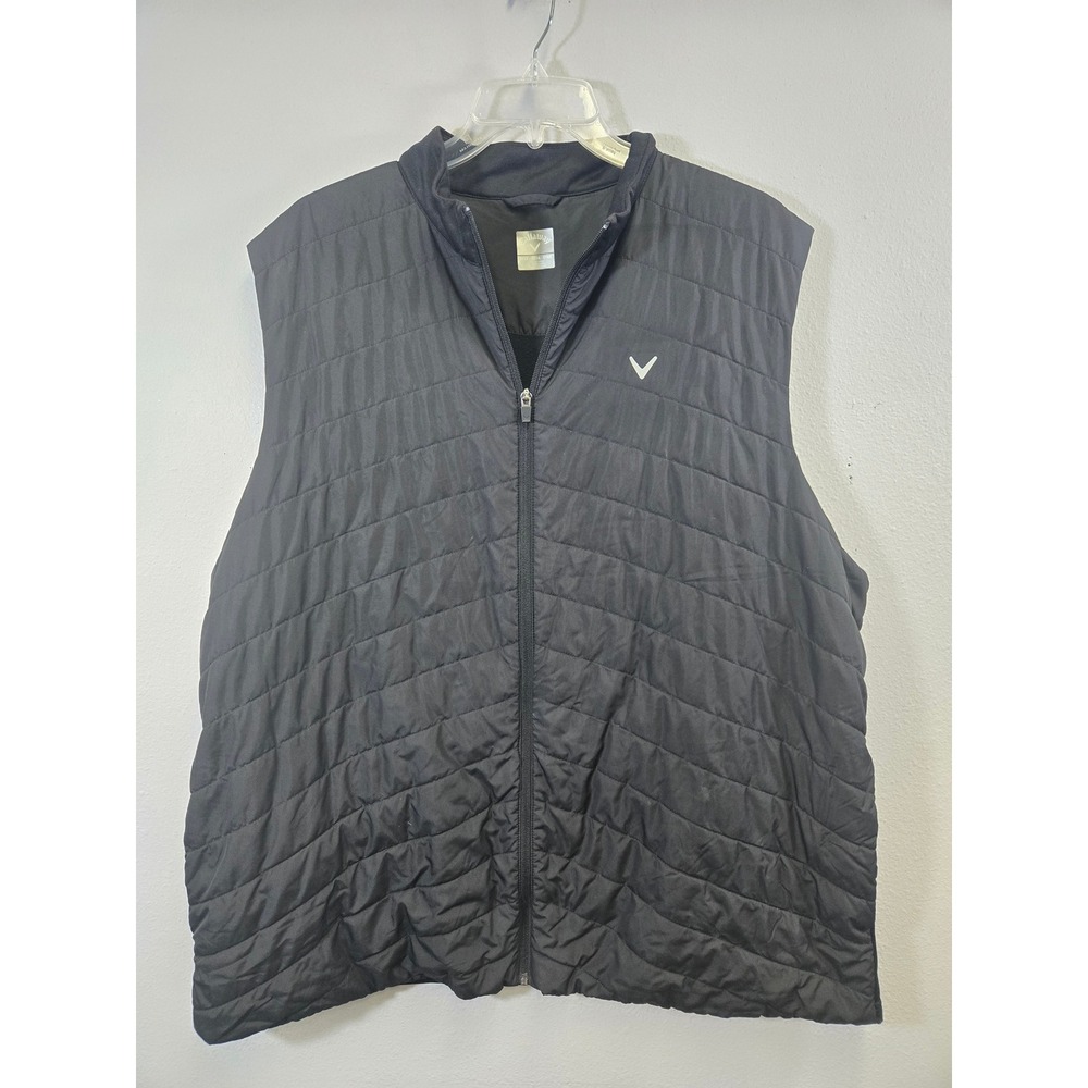 Callaway Golf Quilted Full Zip Puffer Vest Black 2XLT‎